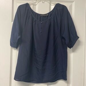 The limited navy blue smock top size extra small